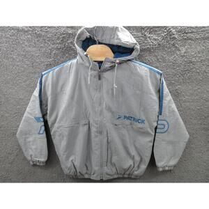 NWOT Vintage 90s Y2K PATRICK Soccer Futbol Men's Small Jacket w/Hood